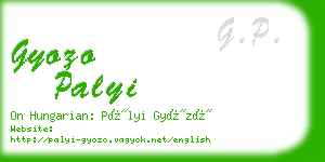 gyozo palyi business card